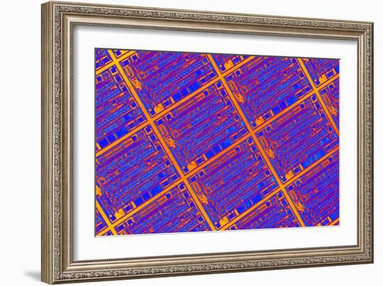 Silicon Wafer-Laguna Design-Framed Photographic Print