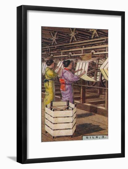 'Silk, 3. - Reeling Silk, Japan', 1928-Unknown-Framed Giclee Print