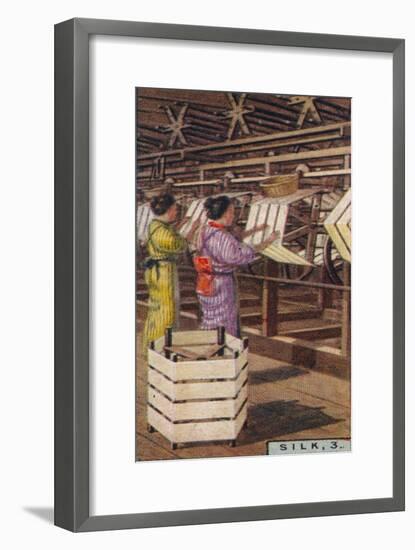 'Silk, 3. - Reeling Silk, Japan', 1928-Unknown-Framed Giclee Print