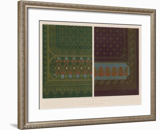 Silk and Wool Curtains by J and J S Templeton, Glasgow-null-Framed Giclee Print
