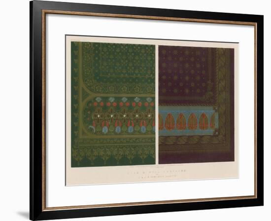 Silk and Wool Curtains by J and J S Templeton, Glasgow-null-Framed Giclee Print