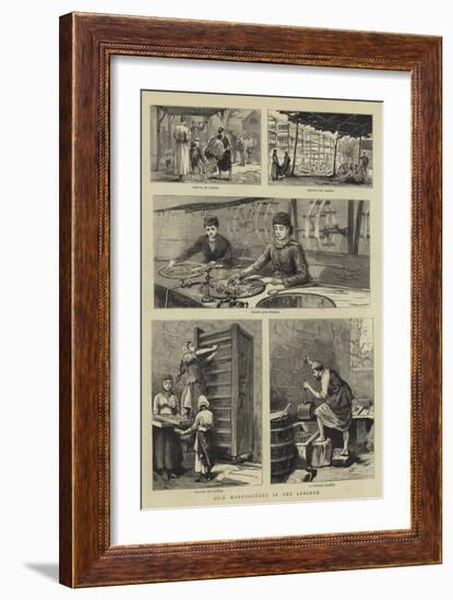 Silk Manufacture in the Lebanon-null-Framed Giclee Print