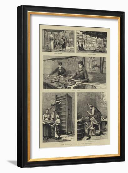 Silk Manufacture in the Lebanon-null-Framed Giclee Print