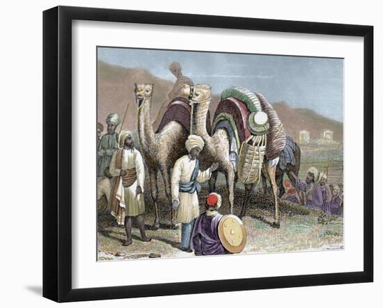 Silk Road, Caravan of Camels Resting, Antioch-Prisma Archivo-Framed Photographic Print