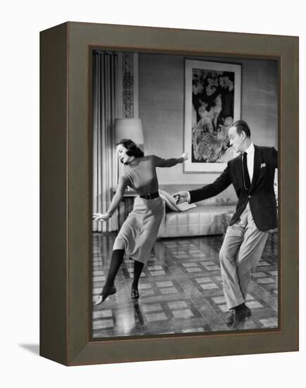 Silk Stockings, (aka La Belle De Moscou Silk Stockings), Cyd Charisse, Fred Astaire, 1957-null-Framed Stretched Canvas