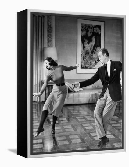 Silk Stockings, (aka La Belle De Moscou Silk Stockings), Cyd Charisse, Fred Astaire, 1957-null-Framed Stretched Canvas