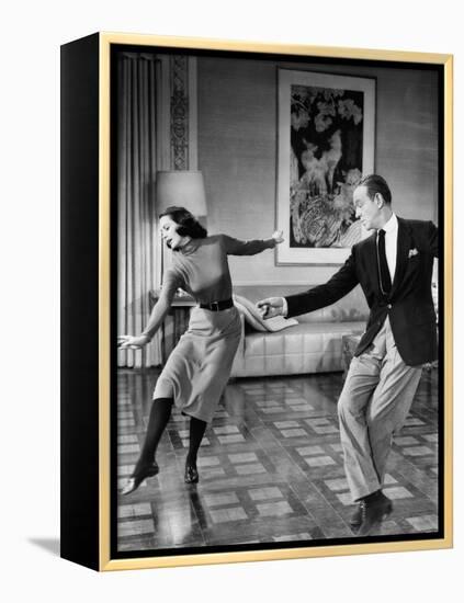 Silk Stockings, (aka La Belle De Moscou Silk Stockings), Cyd Charisse, Fred Astaire, 1957-null-Framed Stretched Canvas