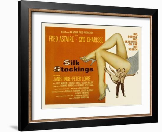 Silk Stockings, with Fred Astaire and Cyd Charisse, 1957-null-Framed Photo