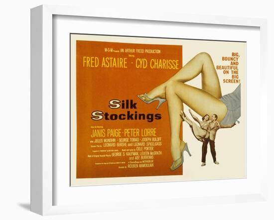 Silk Stockings, with Fred Astaire and Cyd Charisse, 1957-null-Framed Photo