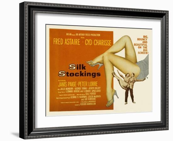 Silk Stockings, with Fred Astaire and Cyd Charisse, 1957-null-Framed Photo