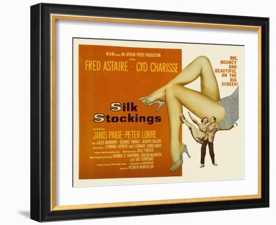 Silk Stockings, with Fred Astaire and Cyd Charisse, 1957-null-Framed Photo