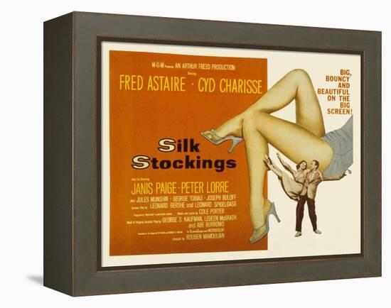 Silk Stockings, with Fred Astaire and Cyd Charisse, 1957-null-Framed Stretched Canvas