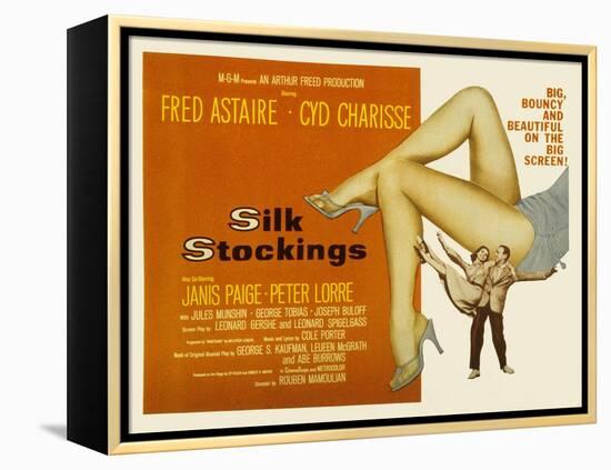 Silk Stockings, with Fred Astaire and Cyd Charisse, 1957-null-Framed Stretched Canvas