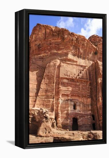 Silk Tomb, Royal Tombs, Petra, UNESCO World Heritage Site, Jordan, Middle East-Eleanor Scriven-Framed Premier Image Canvas