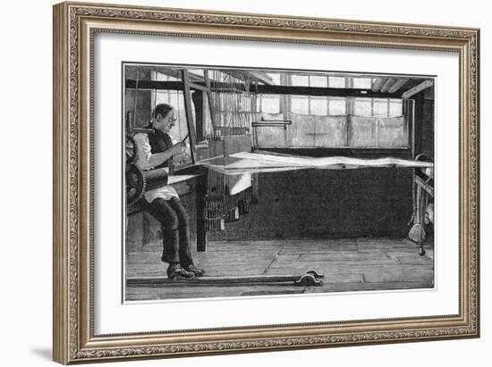 Silk Weaver, Bethnal Green, East London, 1893-null-Framed Giclee Print