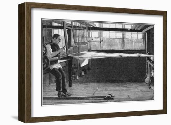 Silk Weaver, Bethnal Green, East London, 1893-null-Framed Giclee Print