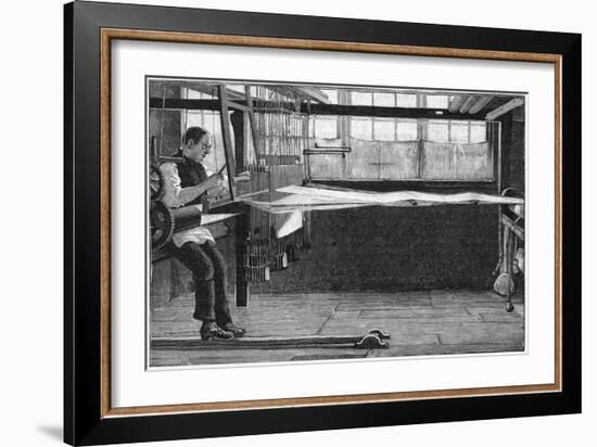 Silk Weaver, Bethnal Green, East London, 1893-null-Framed Giclee Print