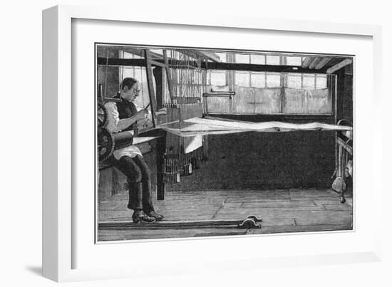 Silk Weaver, Bethnal Green, East London, 1893-null-Framed Giclee Print