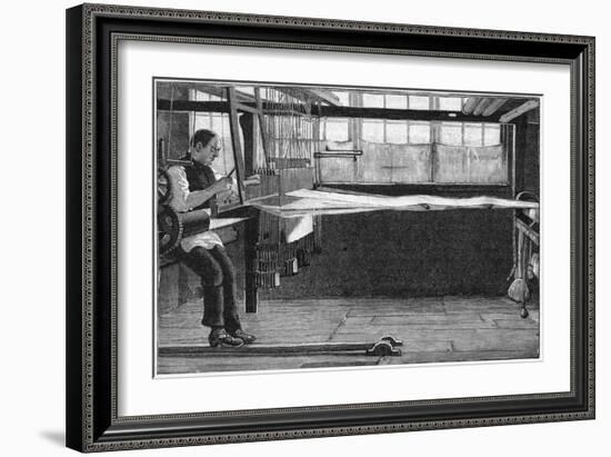 Silk Weaver, Bethnal Green, East London, 1893-null-Framed Giclee Print