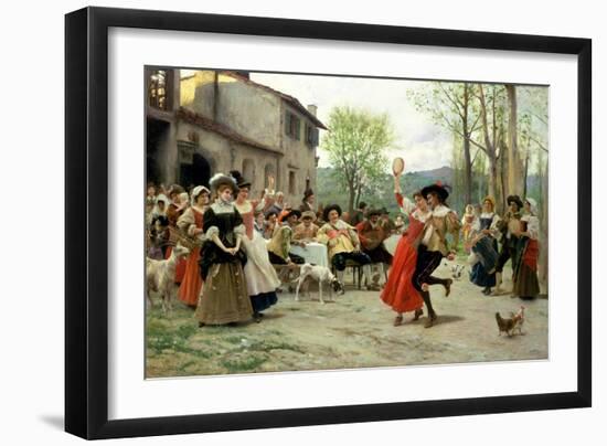 Silks and Satins at the Wedding Dance-Carl Frederic Aagaard-Framed Giclee Print