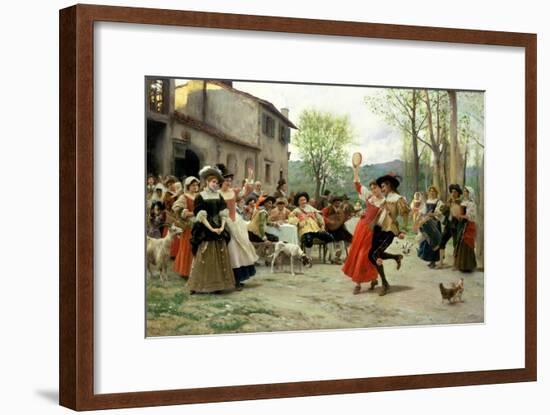 Silks and Satins at the Wedding Dance-Federigo Andreotti-Framed Giclee Print