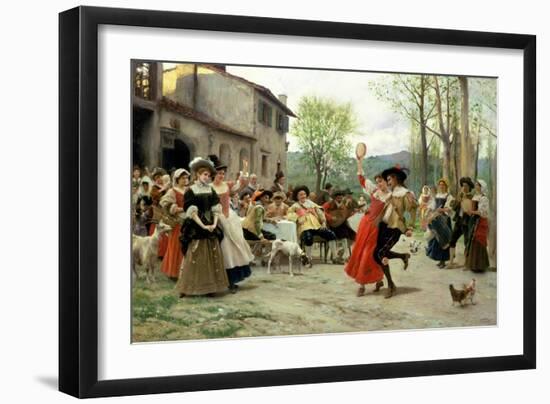 Silks and Satins at the Wedding Dance-Carl Frederic Aagaard-Framed Giclee Print