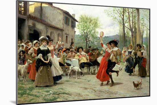 Silks and Satins at the Wedding Dance-Carl Frederic Aagaard-Mounted Giclee Print