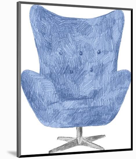 Silla Azul-Kristine Hegre-Mounted Giclee Print