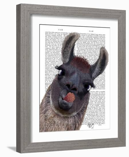 Silly Llama-Fab Funky-Framed Art Print