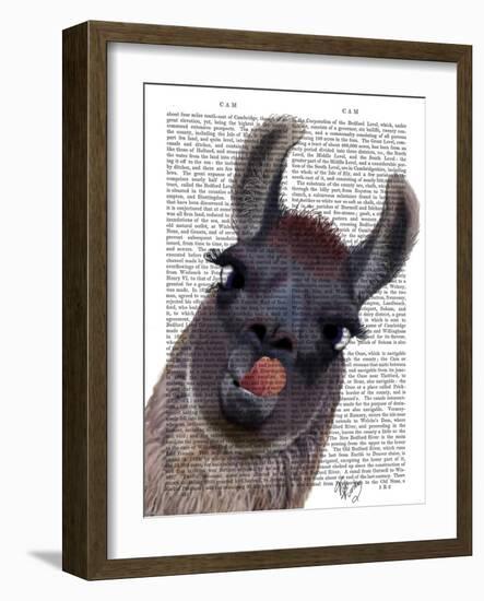 Silly Llama-Fab Funky-Framed Art Print