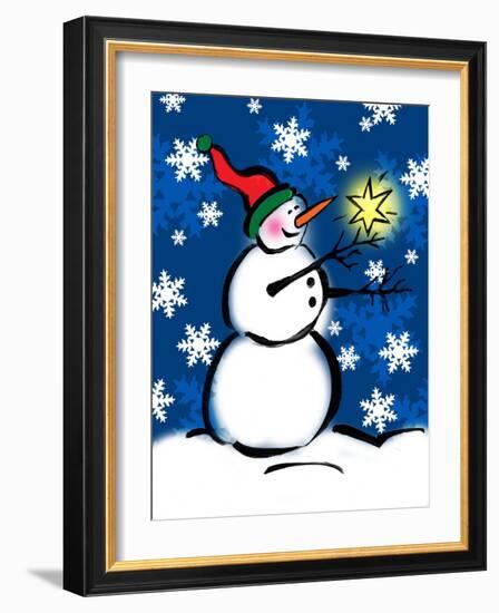Silly Snowmen II-Nicholas Biscardi-Framed Art Print