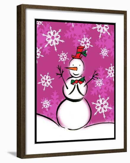 Silly Snowmen IX-Nicholas Biscardi-Framed Art Print