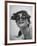 Silly Sunglasses Featuring Long Blue Eyelashes and Small Lenses by Designer Schiaparelli-Gordon Parks-Framed Photographic Print