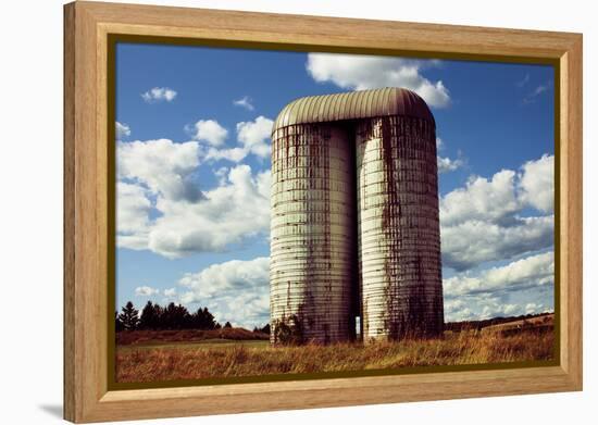 Silo On Golf Course Upstate NY-null-Framed Stretched Canvas