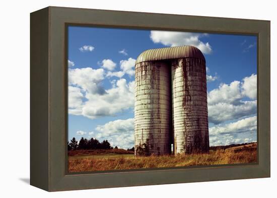 Silo On Golf Course Upstate NY-null-Framed Stretched Canvas