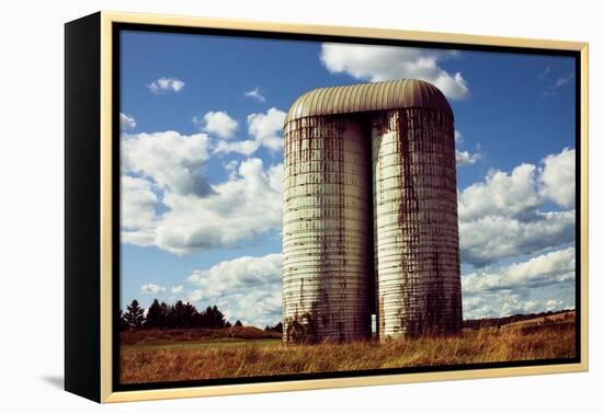 Silo On Golf Course Upstate NY-null-Framed Stretched Canvas