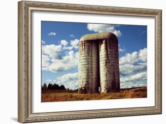 Silo On Golf Course Upstate NY-null-Framed Photo