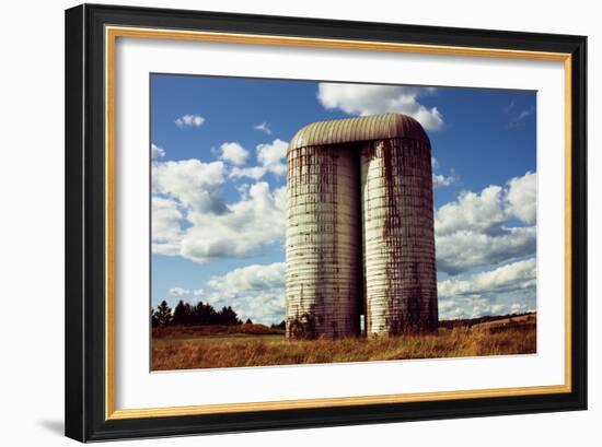 Silo On Golf Course Upstate NY-null-Framed Photo