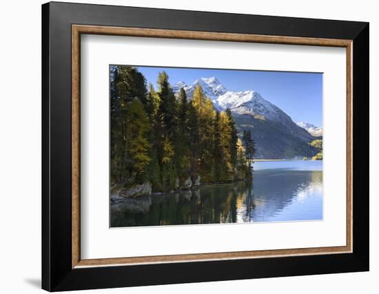 Silsersee in the Oberengadin, Switzerland, Canton of Grisons-Marco Isler-Framed Photographic Print