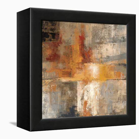 Silver and Amber Crop-null-Framed Stretched Canvas