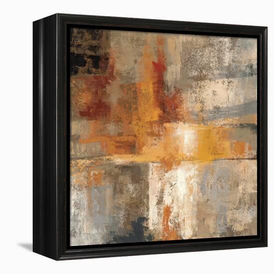 Silver and Amber Crop-null-Framed Stretched Canvas