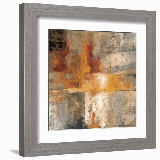 Silver and Amber Crop-null-Framed Art Print