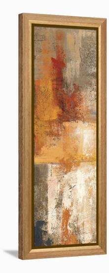 Silver and Amber Panel I-null-Framed Stretched Canvas