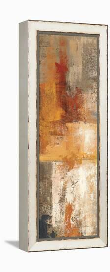 Silver and Amber Panel I-null-Framed Stretched Canvas