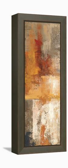 Silver and Amber Panel I-null-Framed Stretched Canvas