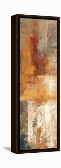 Silver and Amber Panel I-null-Framed Stretched Canvas