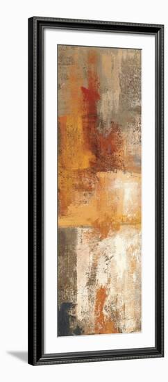 Silver and Amber Panel I-null-Framed Art Print