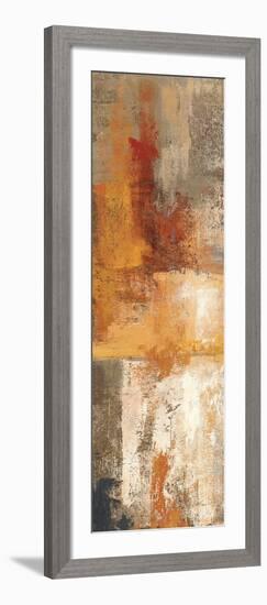 Silver and Amber Panel I-null-Framed Art Print