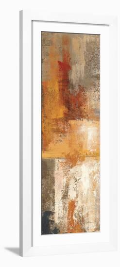 Silver and Amber Panel I-null-Framed Art Print