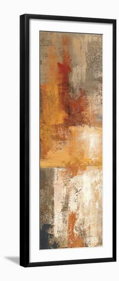 Silver and Amber Panel I-null-Framed Art Print